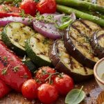 Legumes grelhados no azeite