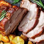 Lombo suíno assado com abacaxi