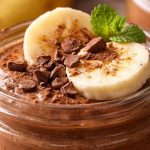 Mousse de banana com cacau