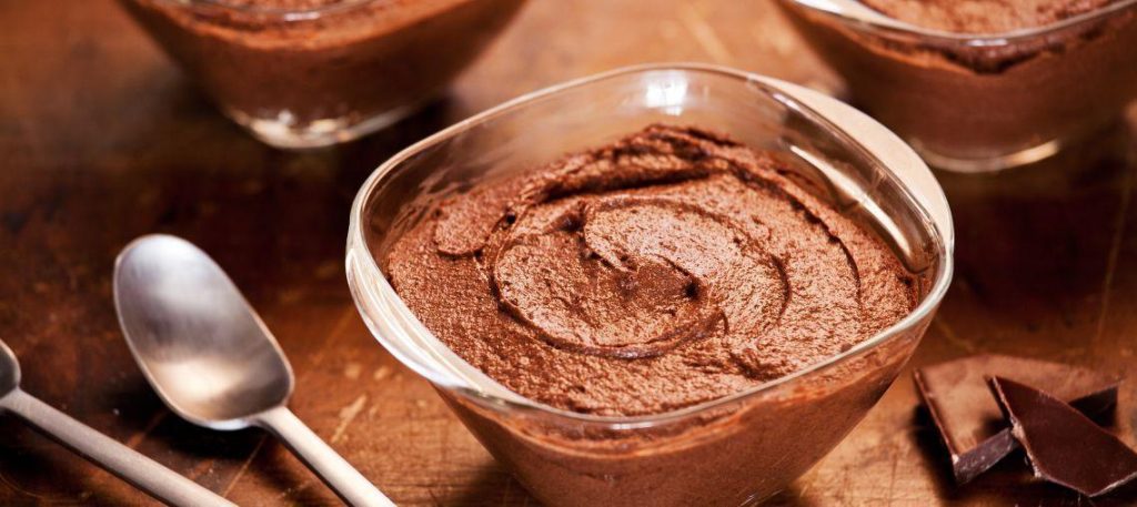 Mousse de chocolate meio amargo