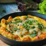 Omelete recheado com legumes