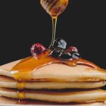 Panqueca americana com mel