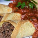 Panqueca com carne moída