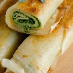 Panqueca de espinafre com ricota