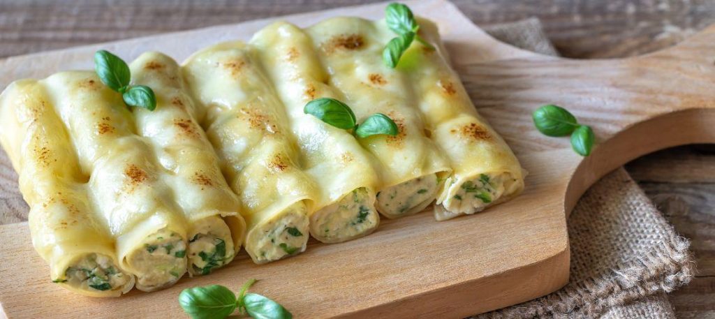 Panqueca de espinafre com ricota