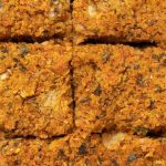 Quibe de abóbora com recheio de ricota