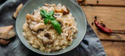 Risoto de cogumelos