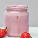 Smoothie de morango com iogurte