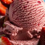 Sorvete natural de frutas congeladas