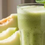 Suco de melão com hortelã