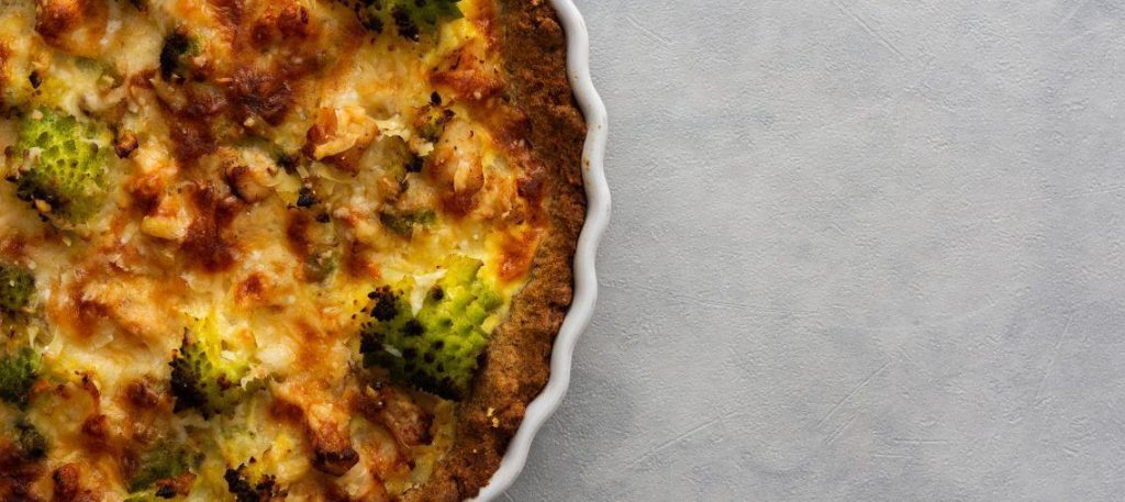 Torta de couve-flor com parmesão