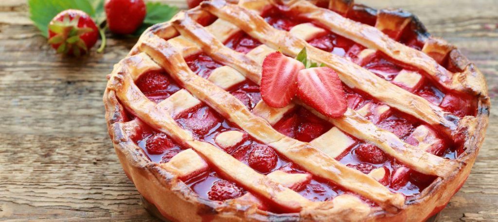 Torta de morango com creme