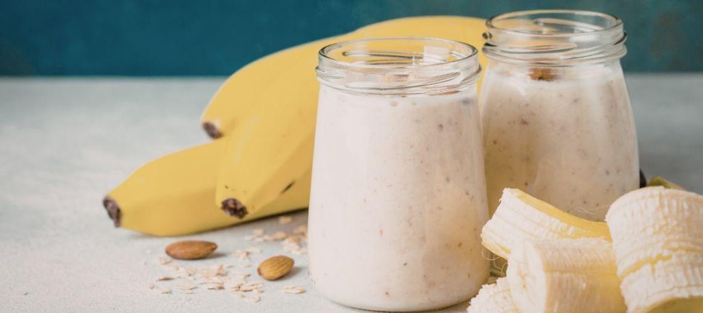 Vitamina de banana com aveia