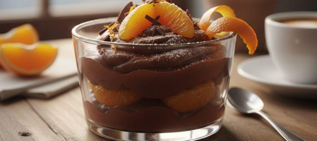 Creme de chocolate com laranja