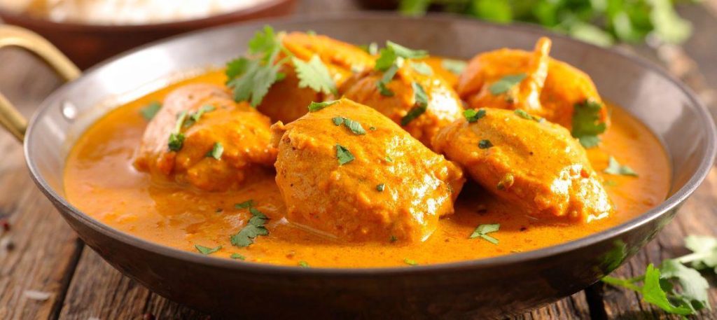 Frango ao curry com leite de coco light