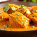 Frango ao curry com leite de coco light