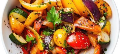 Legumes assados com azeite e ervas