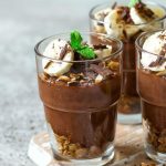 Mousse de banana com cacau