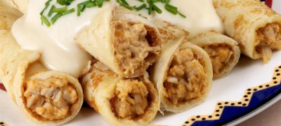 Panqueca integral de frango