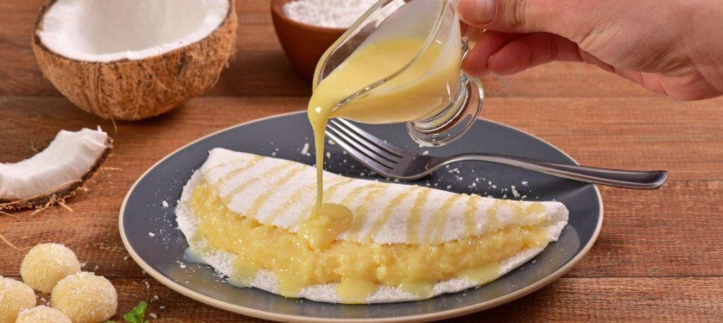 tapioca com leite moça