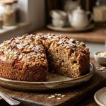 Bolo integral de maçã e aveia