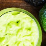 Creme de abacate com mel e limão