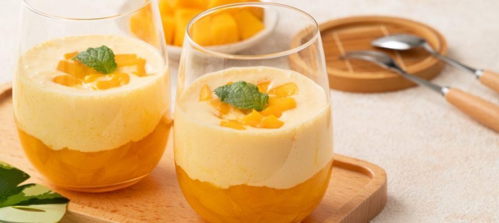 Creme de manga com iogurte