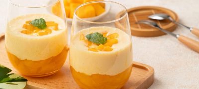 Creme de manga com iogurte