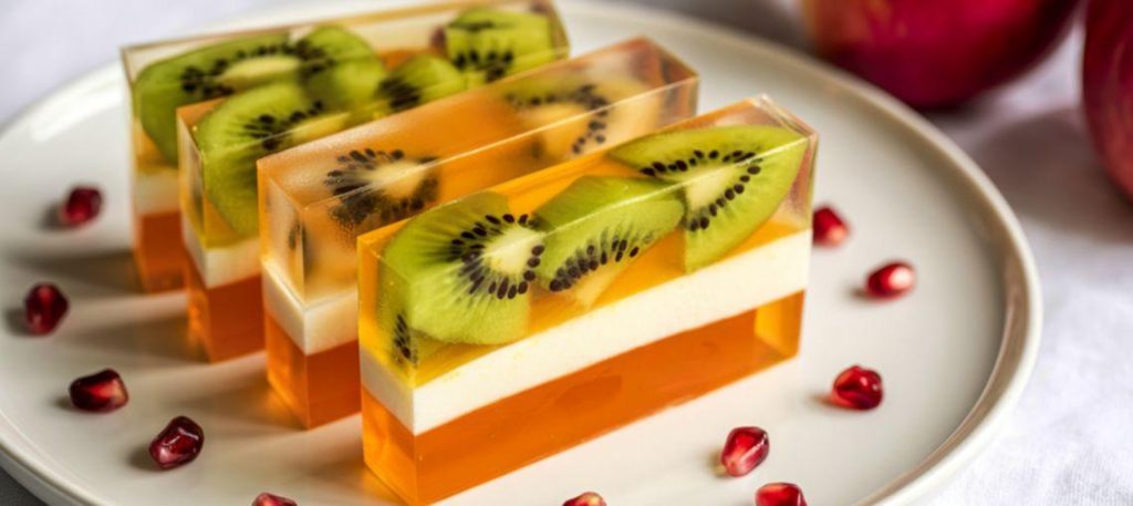 Gelatina natural de frutas