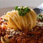 Macarrão com carne moída