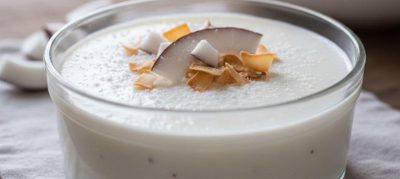 Pudim de coco sem açúcar