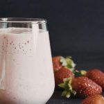 Smoothie de banana com morango