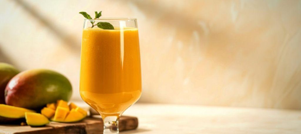Smoothie de manga com gengibre