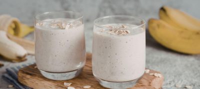 Vitamina de banana com aveia