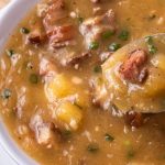 Caldo de mandioca com carne seca