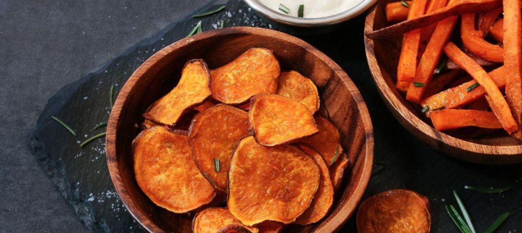 Chips de batata doce