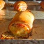 Enroladinho de presunto e queijo