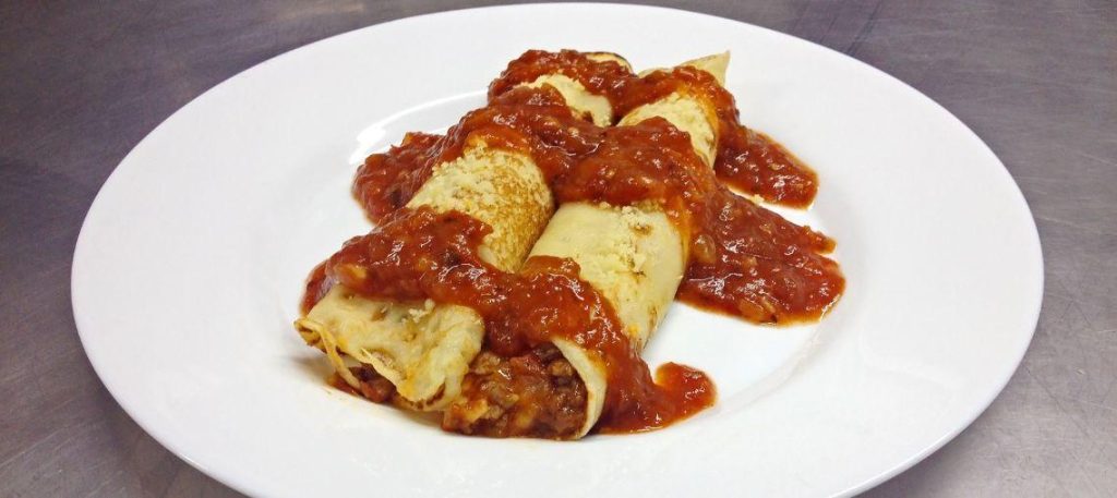 Panqueca simples de carne moída