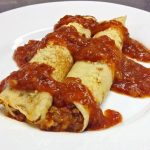 Panqueca simples de carne moída