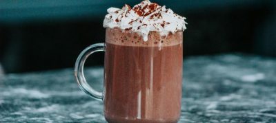 Café gelado com chantilly