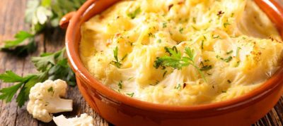 Gratinado de frango com creme de milho