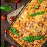 Lasanha de abobrinha com molho bolonhesa
