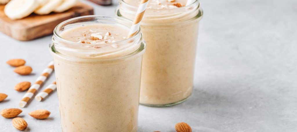 Vitamina de banana com aveia