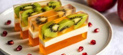 Gelatina natural de frutas