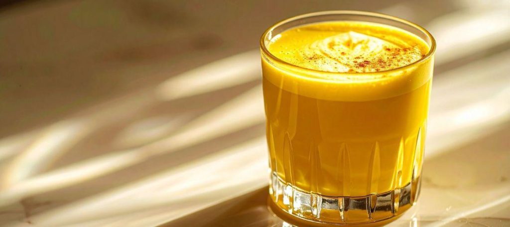 Golden milk (leite vegetal com cúrcuma)