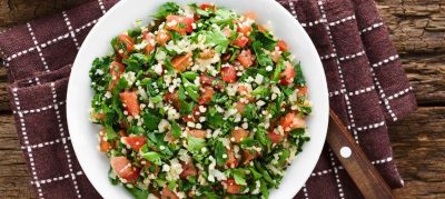 Tabule com hortelã fresca