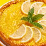 Torta de limão siciliano com massa amanteigada