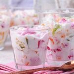Gelatina mosaico com creme