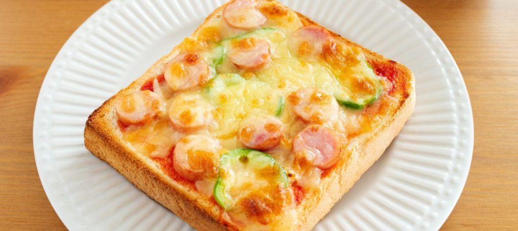Pizza de pão de forma